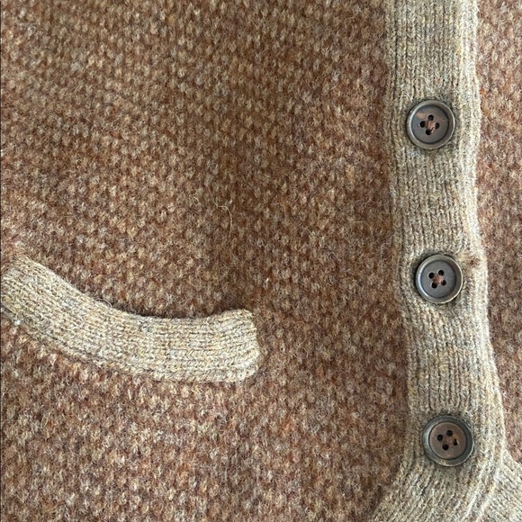 Ralph Lauren wool cashmere sweater vest size large preppy quiet luxury brown - Picture 13 of 13